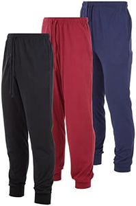 DARESAY Mens Lounge Pants With Pockets - Mens Pajama Pants - Lounge Pants Men, Up to 3XL Pack Of 3