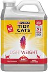 Purina Tidy Cats Light Weight, Low Dust, Clumping Cat Litter, Lightweight 24/7 Performance Multi Cat Litter - (2) 8.5 lb. Jugs