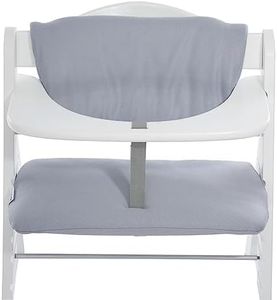 Hauck Highchair Pad Deluxe, Removable Washable Padded Seat Cushion Compatible with Wooden Alpha+ and Beta+ Model High Chair, Accessory Only, Grey