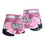 FLUORY Muay Thai Fight Shorts,MMA Shorts Clothing Training Cage Fighting Grappling Martial Arts Kickboxing Shorts Clothing, Mtsf53fen, Large