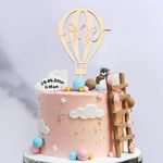 Hot Air Balloon Cake Toppers,Baby Shower Theme,First Birthday Theme, Cake Topper for Baby Cloud Cake Topper for Kids Girls Birthday Boys Party Baby Shower Decoration