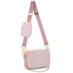 UTO Crossbody Bags for Women 3 in 1 Multipurpose Shoulder Purse with Detachable Coin Pouch Chain Adjustable Strap CA