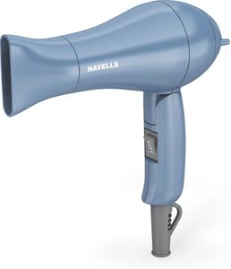 Havells 1000W Foldable Hair Dryer | 2 Heat Settings (Hot/Warm) | Heat Balance Technology | Pastel Blue | Your Perfect Blow Dry Companion For Effortless Hair Styling | HD1835