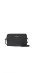 Kate Spade Sienna Leather Crossbody (Black), Black, Large