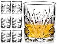 Whisky Glasses Tumbler Set of 6, 10
