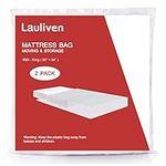 Lauliven 2-Pack Mattress Bag for Moving - California King/King Size Mattress Storage Bag - 4 Mil Extra Thick Heavy Duty Mattress Protection Cover - 94 x 96 Inch