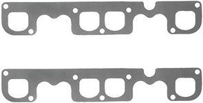 FELPRO Exhaust Gaskets, Header, Steel Core Laminate, For Chevrolet, Small Block, Raised D Port, Set