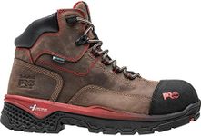 Timberland PRO Men's Bosshog 6 Inch Composite Safety Toe Puncture Resistant Waterproof Industrial Work Boot, Brown/Red, 15 Wide