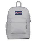 JanSport Cross Town Plus Backpack - Large Main Compartment, Side Water Bottle Pocket, 15-Inch Padded Laptop Sleeve - Grounded Grey