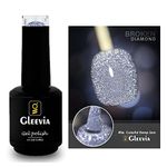 Gleevia Disco Glitter Finish Light Reflective Uv Gel Nail Polish Broken Diamond Flashing Sparkly Gel Nail Polish 15Ml