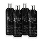 Baylis & Harding Elements Dark Amber & Fig Luxury Body Wash, 500 ml (Pack of 4) - Vegan Friendly