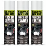 Raptor® U-POL 1K Truck Bed Coating Aerosols **WHITE ** 3 x 14.3oz/405g with a CUSTOM DECAL Pack WORTH $50