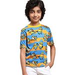 Kidsville Minions Printed Regular Fit Multicolor Cotton Boy's T-Shirt