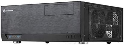 SilverStone Technology Grandia Series Aluminum HTPC Computer Case for ATX/SSI-CEB - Black (GD09B)