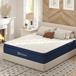 SUAYEA Queen Mattress,10 Inch Queen Size Mattress in a Box, Hybrid Mattress Queen Size with Gel Memory Foam and Pocket Spring, Ultimate Motion Isolation and Edge Support, Medium Firm Mattress Queen