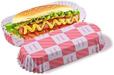 LMTNNB 300Pcs Hot Dog Trays, 6'' Pa