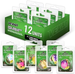 Vexan Glow Walleye Spinner Rig – Worm Harness with Live Bait Rig for Walleye Fishing, Crawler Harness and Fishing Lures (12-Count, Kit #3)