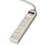Fellowes® 6-Outlet Power Strip, 6' 