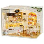 DIY Wooden Dollhouse Handmade Miniature Kit- Cake Diary Model & furniture