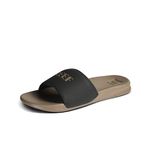 Reef Men's Reef One Slide Slides, Black/Fossil, Size 10