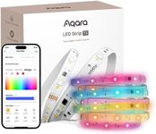 Aqara LED Strip T1 with Matter, Requires Zigbee 3.0 HUB, 2M RGB + IC LED Strip Lights with 16 Million Colors/Tunable White/Gradient Effects, Supports Apple Home, Google Home and Alexa