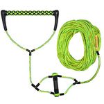 Obcursco Water Sport Rope, Water Sport Line with EVA Handle. Ideal for Water ski, Wakeboard, Kneeboard (Green and Yellow)