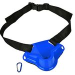 VGEBY Fishing Fighting Waist Belt, Boat Rock Fishing Rod Pole Holder Adjustable Support Waist Rod Holder Belt Fish Tackle Accessories (blue) Fishing Supplies