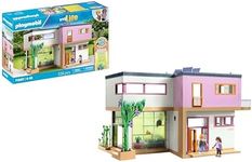 PLAYMOBIL 71607 myLife: Living House with winter garden, with two figures and a sticker sheet, made from over 80% recycled and bio-based materials, detailed play sets suitable for children ages 4+