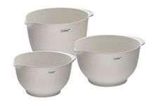 husMait Durable Nesting Melamine Plastic Mixing Bowls - Dishwasher Safe Kitchen Bowls for Cooking, Mixing or Baking Bread, Eggs, Food, or Cookies - Great for Snacks or Kitchen Prep - 3 PC