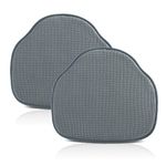 baibu Set of 2 kitchen chair pads for Dining Chairs,Non Slip Windsor Chair Cushions Seat Cushion for Kitchen Chairs with Foam Padding (2Pack,Grey) 43L x 39W centimetres