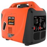 AIVOLT 1800W Petrol Inverter Generator 4 Stroke 80cc Engine Portable Silent Generator for Camping, Jobsites, Home Use-Pure Sine Wave, Super Lightweight