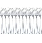 Dinner Forks, GOBOOMAN 12pcs Stainless Steel Cutlery Forks Table Fork Set 8 inches