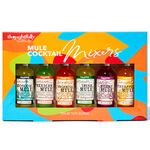 Thoughtfully Cocktails, Mule Master Cocktail Mixer Set, Vegan and Vegetarian, Flavors Include Moscow, Berry and more, Set of 6 (Contains No Alcohol)