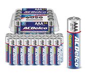 ACDelco AAA Super Alkaline Batteries in Recloseable Package, 24 Count , Blue