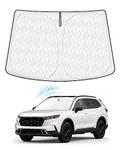 KUST Windshield Shade Custom Fit for Honda CR-V 2023 2024 2025 CRV Sun Shade Front Windshield Sun Visor Foldable Thicker 5-Layer Block Heat and Sun UV Rays