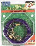 Coastal Pet Products DCP89051 Titan Dog Medium Tie Out Cable, 15-Feet