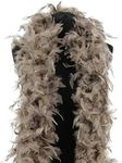 Deluxe Stone Grey Feather Boa – 100g -180cm