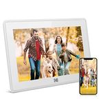 KODAK Digital Photo Frame 10 Inch WiFi HD IPS Touchscreen Smart Electronic Photo Frame Cloud with App, 16GB Memory, Support USB and SD Card, Automatic Rotation, Share Pictures, Music, Videos, White