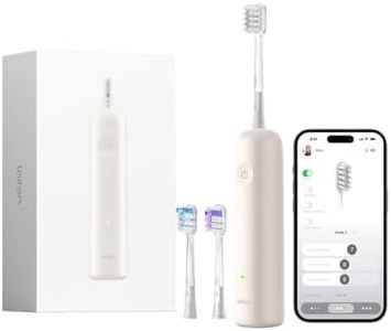 Laifen Wave Electric Toothbrush, Oscillation & Vibration Sonic Electric Toothbrush for Adults with 3 Brush Heads, IPX7 Waterproof Magnetic Rechargeable Travel Powered Toothbrush (Cream ABS)