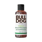 Bulldog Skincare Original Beard Shampoo & Conditioner, Men's Grooming, Beard Moisturiser for Softer, Supple Beards, 200ml