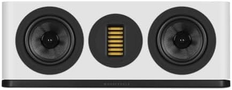 Wharfedale EVO 5.C Centre Speaker – 2‑Way Bass‑Reflex Design, Dual 5″ Kevlar Woofers & AMT Tweeter, 89 dB Sensitivity, 4 Ω Impedance (White)