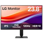 LG MONITOR 24U411A-B - FHD 1080p IPS 24 inch, 120 Hz, 5ms GtG, Computer desktop display with VRR, HDR10, Smart Energy Saving, Anti-Glare, D-Sub, HDMI, Matte Black