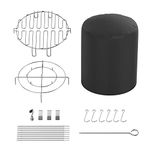 GLOWYE Turkey Fryer Parts Kit for Char-Broil The Big Easy Grills, 22-Piece Turkey Fryer Accessories & Waterproof Grill Cover for Charbroil Oilless Turkey Fryer Model #17102065, Stainless Steel