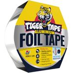 Tiger Tape® HVAC Aluminium Foil Tape. Heat Resistant Mirror Technology. Insulation for Panels, Pipes, Ducts, Roofs & DIY Projects. Ideal for Insulation, Sealing, Repairs and Packing. 48mm x 10m