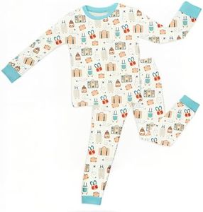 Zip N' Bear Buttery Soft Pajamas for Kids - Styled By Kardashians - Carry On Cubs Pajamas For Boys - Naturally Hypoallergenic and Ultra-Breathable - Age 3 Years Multicolor