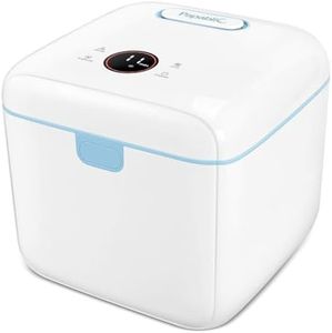 Papablic 4-in-1 UV Light Sanitizer, Dryer and Storage Box, 10L Sanitizing Countertop Unit with Dual UV-C Lamps for Babies & Whole Family| 360° Coverage | Large Capacity | Touch Control