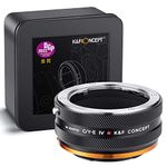 K&F Concept IV PRO C/Y-NEX Lens Mount Adapter Manual Focus Compatible with Contax/Yashica SLR Lens to Sony-E NEX Mount Camera Body with Matting Varnish Design