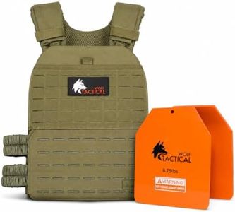 Wolf Tactical Weighted Vest Bundle with 8.75 lbs Plates – Adjustable Training Vest Set
