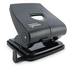 Rapesco PF827PB2 Germ-Savvy Antibacterial, 827-P 2-Hole Punch, 30 Sheet Capacity, Black