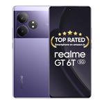 realme GT 6T 5G (Miracle Purple,12GB RAM+256GB Storage) | India's 1st 7+ Gen 3 Flagship Chipset | 1.5M + AnTuTu Score | 5500mAh+120W | The World's Brightest Flagship Display